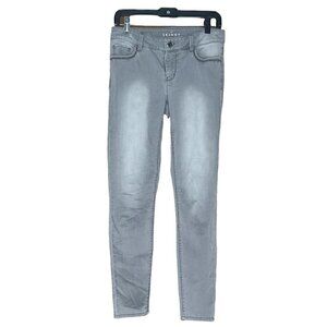 WHBM White House Black Market Gray The Skinny Shiny Pockets Jeans